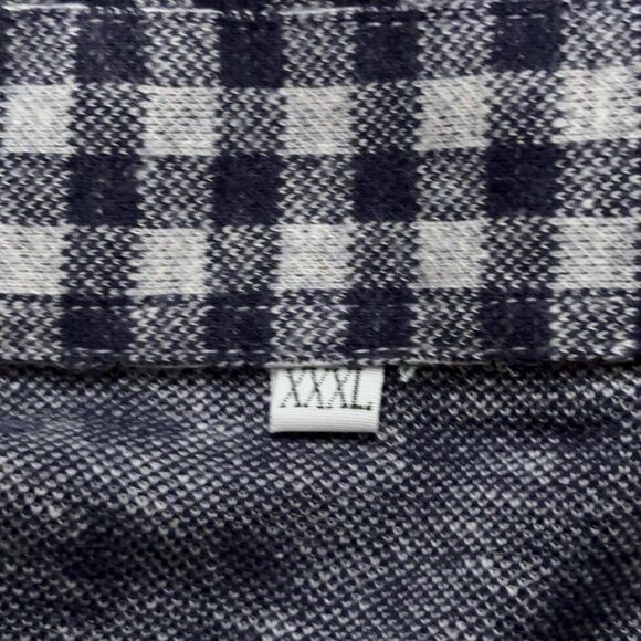 State & Liberty Shirt Mens Size 3XL Long Sleeve Flannel Stretch Check Gray NEW - Picture 4 of 5